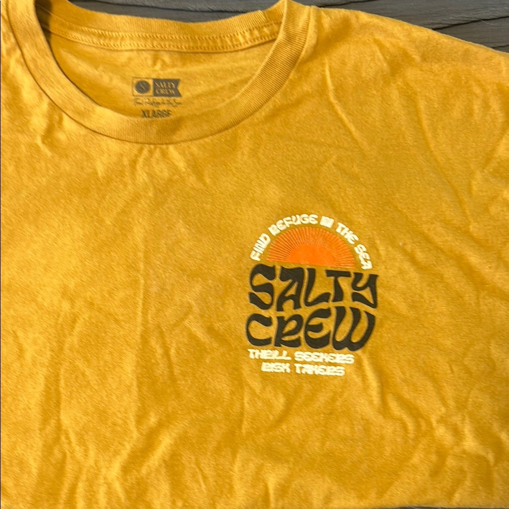 Salty Crew Yellow Crop Top Casual Comfort